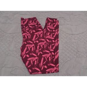 CRZ Yoga 7/8 Red/Pink Leggings Size Small